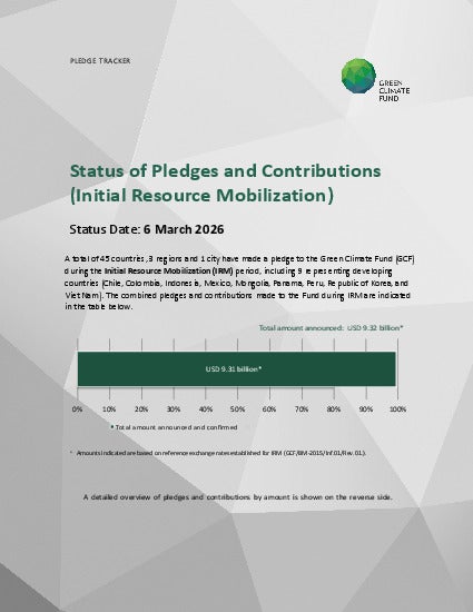Download Status of Pledges (IRM, GCF-1 and GCF-2) Document cover for Status of Pledges (IRM, GCF-1 and GCF-2)